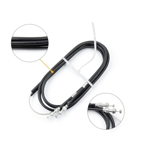 Dasbecan Parking Brake Cable Kit 330-9371 Disc/Drum 110in Steel-3