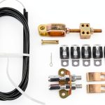Dasbecan Parking Brake Cable Kit 330-9371 Disc/Drum 110in Steel-0