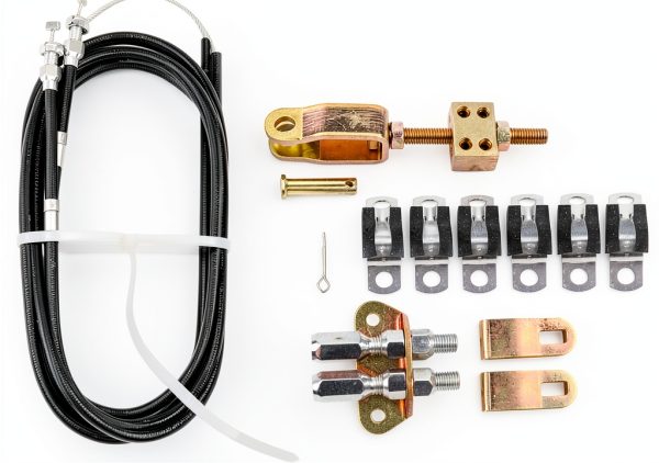 Dasbecan Parking Brake Cable Kit 330-9371 Disc/Drum 110in Steel-0