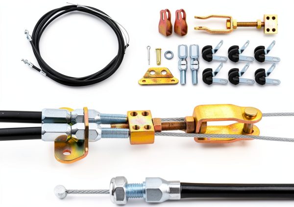 MuRealy Parking Brake Cable Kit 110in with Equalizer for Wilwood-6