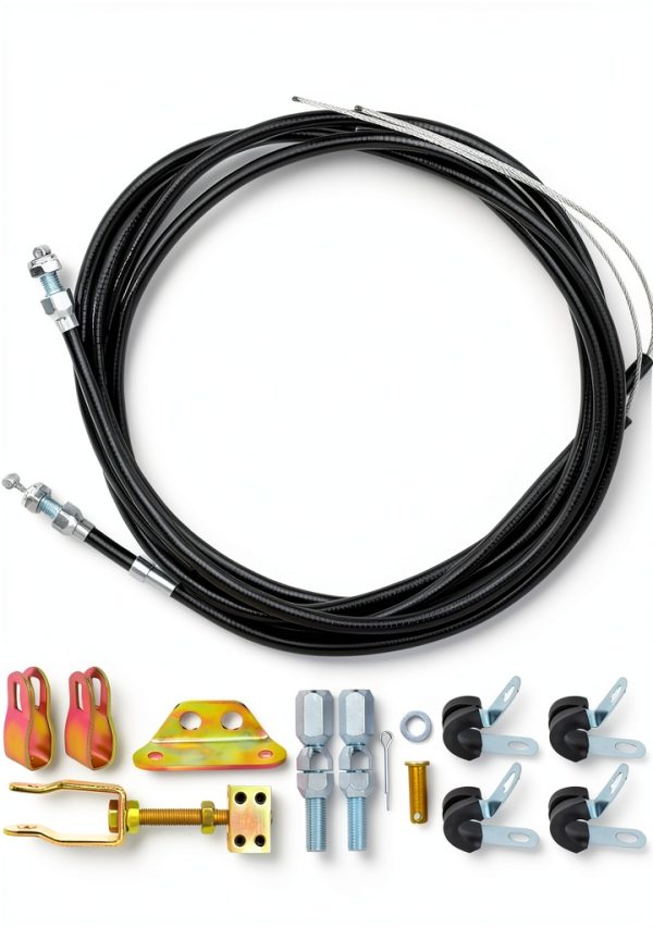 MuRealy Parking Brake Cable Kit 110in with Equalizer for Wilwood-0