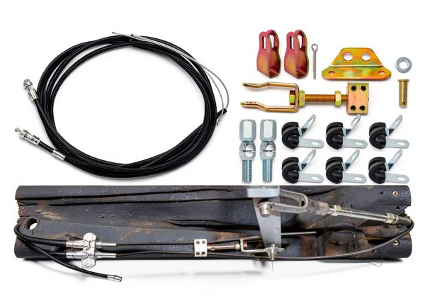 MuRealy Parking Brake Cable Kit 110in with Equalizer for Wilwood-1