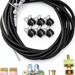 AUGREX Parking Brake Cable Kit 330-9371 Long Steel Replacement-0