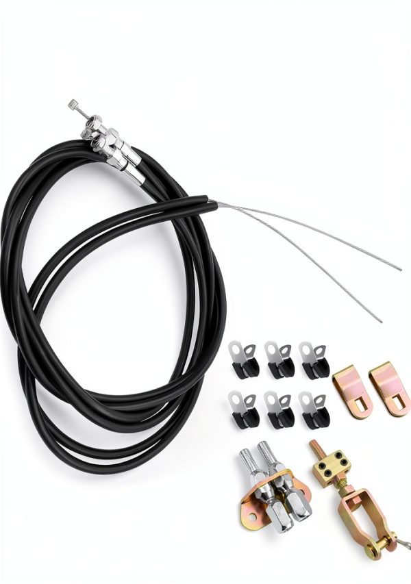 AUGREX Parking Brake Cable Kit 330-9371 Long Steel Replacement-3