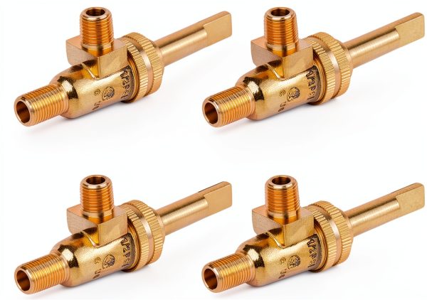 4418500200 Gas Burner Valve Jade Range Gas Valve 1/8" Mpt X 3/8-27 4 Pack | 4418500200 Horizontal Split Valve-0