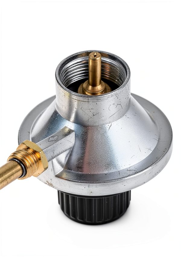 Grill Regulator Valve with Knob, Replacement for Masterbuilt Smoke Hollow 205 FM205, Compatible with Part 205-REG, 1 Pack Gas Control Valve-2
