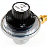 Grill Regulator Valve with Knob, Replacement for Masterbuilt Smoke Hollow 205 FM205, Compatible with Part 205-REG, 1 Pack Gas Control Valve-0