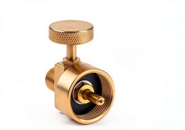 Brass Propane Regulator Valve 2pcs 1/4" NPT Male to 1"-20 Female-2