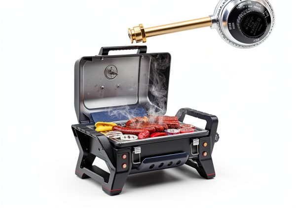 29102349 Grill BBQ Regulator Control Valve Replacement,Tru-Infrared Regulator Valve Compatible with Charbroil Grill2Go Portable Liquid Propane Gas Grill 2012 29103224A-4