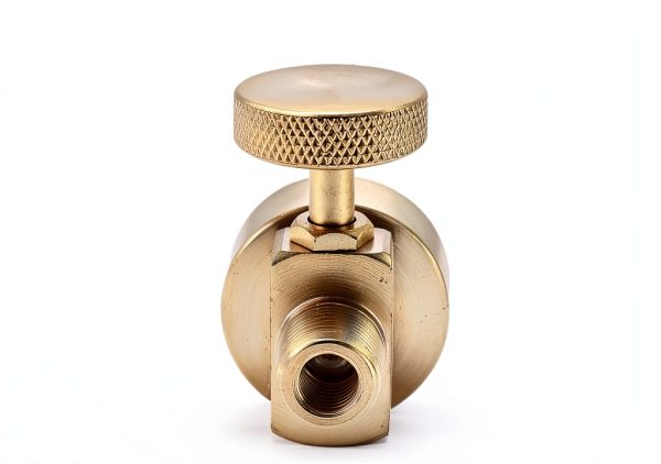 Brass Propane Regulator Valve 2pcs 1/4" NPT Male to 1"-20 Female-1