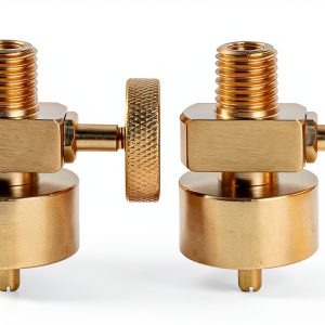 Brass Propane Regulator Valve 2pcs 1/4" NPT Male to 1"-20 Female-0